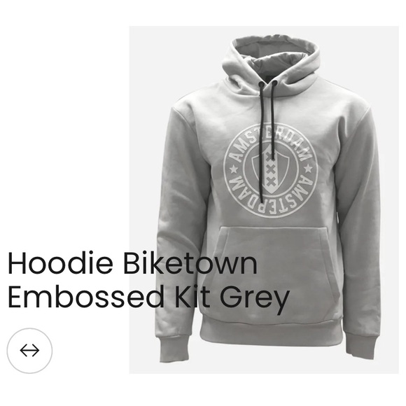 Fox Original Mens Amsterdam Bike Town Gray Embossed Hoodie Sweatshirts XL - Picture 1 of 13